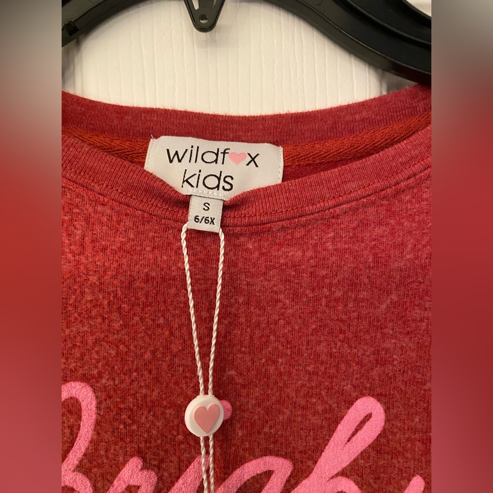 Wildfox Kids Bright Christmas Red Sweater Size 7/8 - Picture 6 of 8
